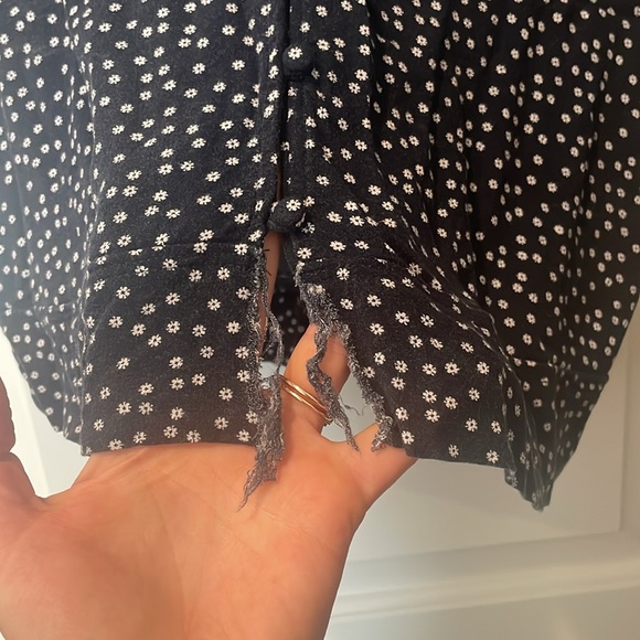 Abercrombie & Fitch Navy Blouse - Medium - Picture 2 of 2